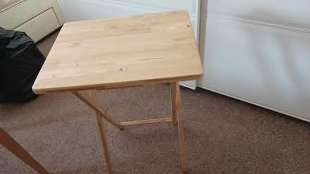 Photo of free Folding wooden side table (CH5) #2