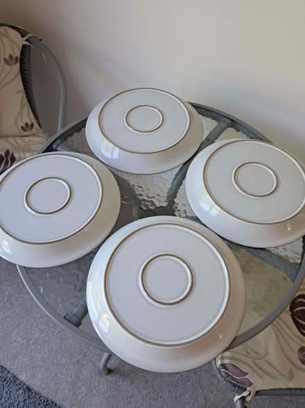 Photo of free Four deep pottery dinner plates (Kimberley NG16) #2