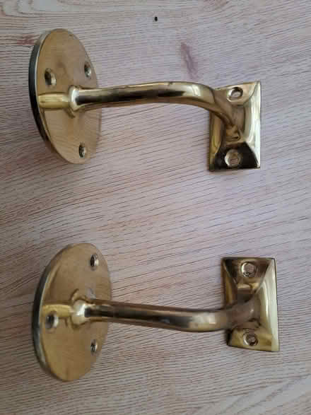 Photo of free Brass handrail brackets (Weybridge KT13) #2