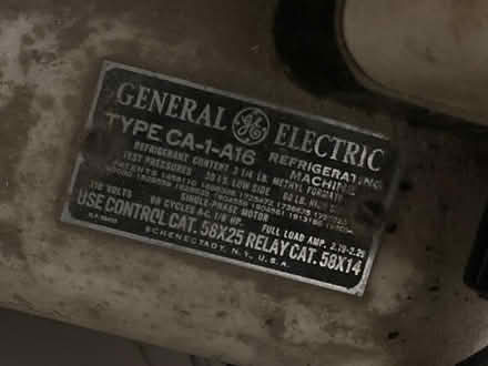 Photo of free Antique GE Monitor Top Refrigerator (A few miles north of Big Lake.) #4