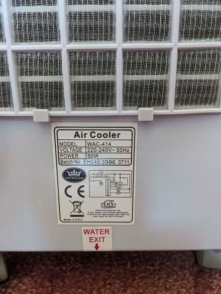 Photo of free PREM-I-AIR Air Cooler / UV Ioniser WAC-414 (IP3) #2