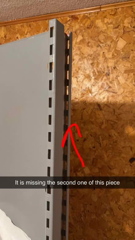 Photo of free Incomplete Metal Shelving (Arlington Near Stratton) #2