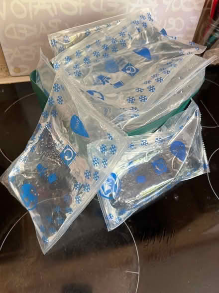 Photo of free 8 freezable water pouches (Bramley Green RG26) #1