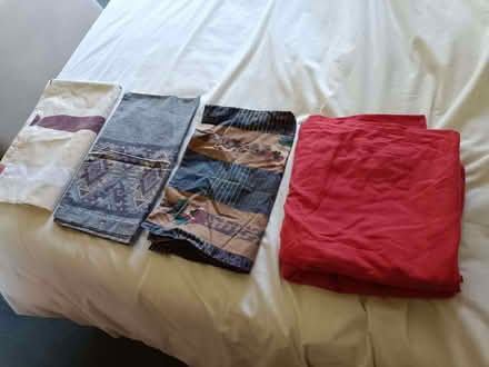 Photo of free Miscellaneous pillow cases & a red sheet (Brookhouse LA2) #1
