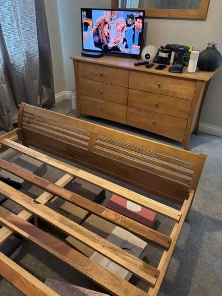 Photo of free Dansk oak bed frame (Heybridge CM9) #2