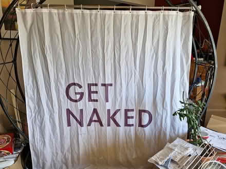 Photo of free Shower curtain pole and hooks (Denton) #1
