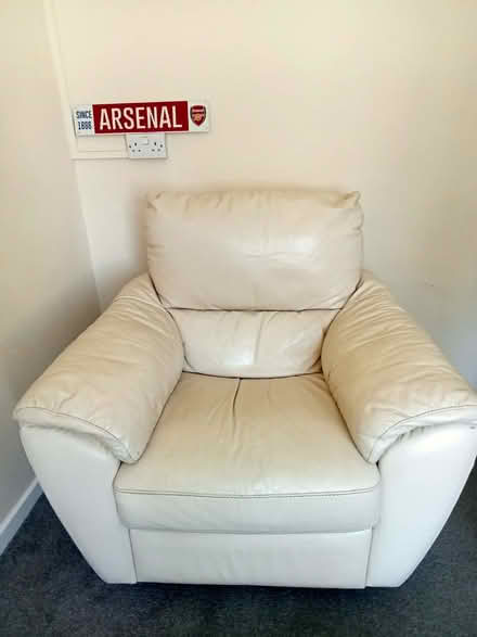 Photo of free Leather sofa and recliner chair (Medway ME4) #2