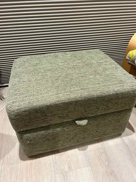 Photo of free Fabric ottoman (Horsham, Lambs Farm Rd area) #1