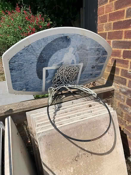 Photo of free Basketball Backboard, Hoop, Net for wall (Dunstable LU6) #1