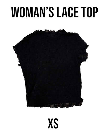 Photo of free Woman’s Black Lace Top (Brooklyn Storage) #1