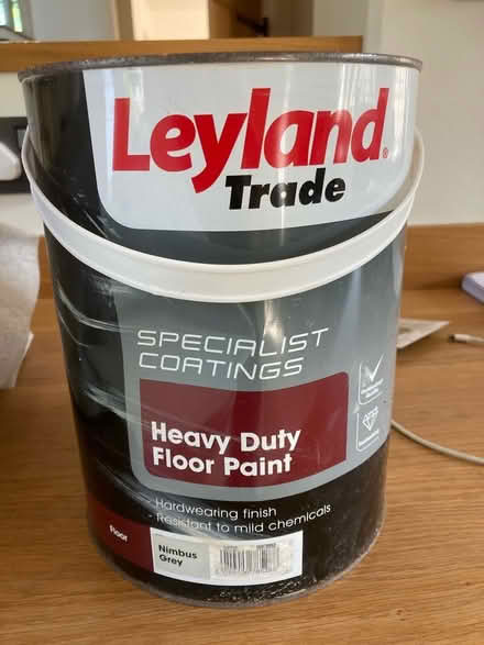 Photo of free 5 litres heavy duty floor paint (Aylmerton NR11) #1