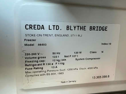 Photo of free Freezer (Downhead Park MK15) #1