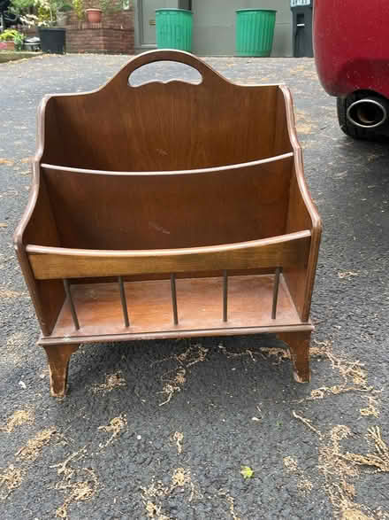 Photo of free Wooden magazine/book rack (Oradell) #1