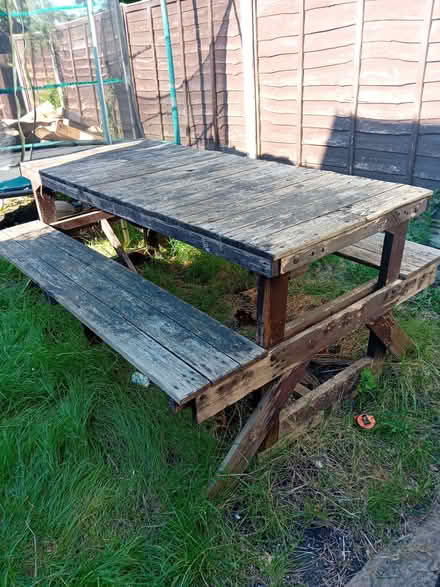 Photo of free Very large very heavy picnic bench (Barton GL1) #1