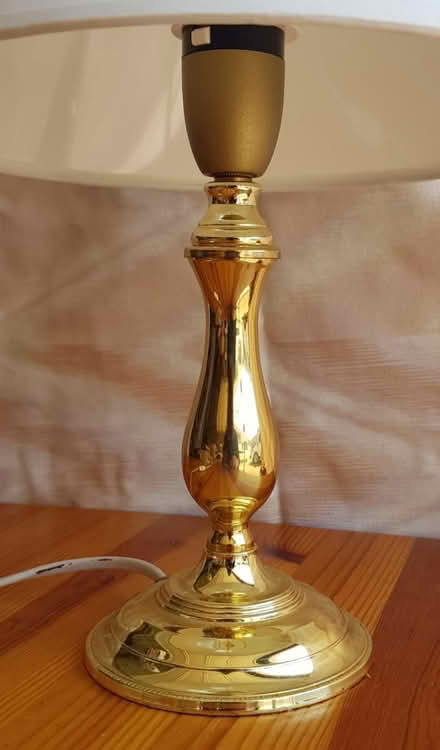 Photo of free Pair of Brass Coloured Side Lamps (Euxton PR7) #2