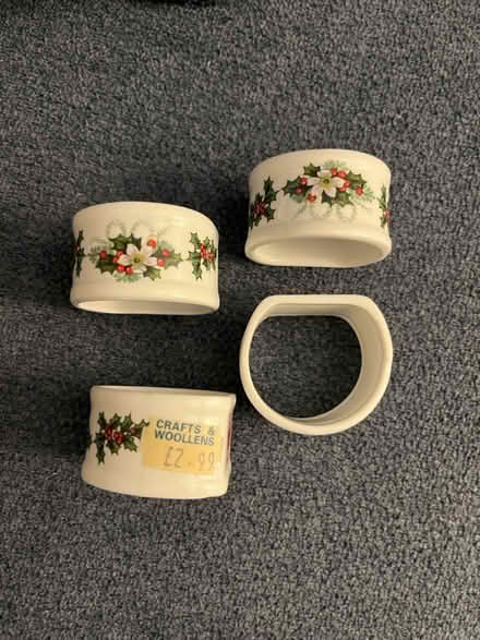 Photo of free Ceramic Christmas napkin rings (Ridley Park) #1