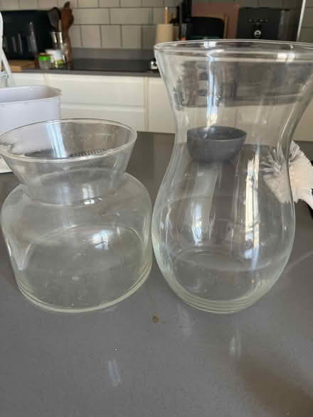 Photo of free Two Glass Vases (West Ealing) #1