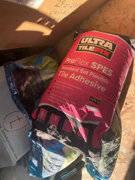 Photo of free Tiling adhesive and grout (Wallington SM6) #1