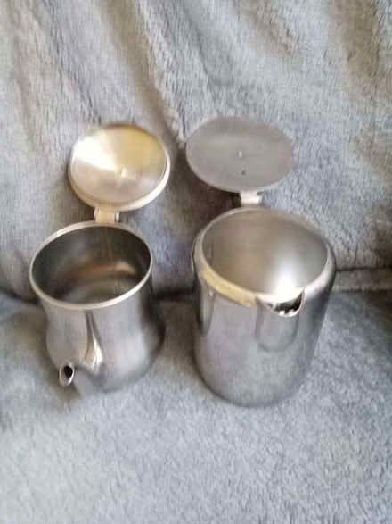 Photo of free 2 Small Stainless Steel. 1 Coffee Pot / Milk Pot? And 1 Teap (Gidlow WN6) #3