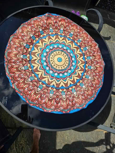 Photo of free Elasticated round table cover (Bearsted) #1