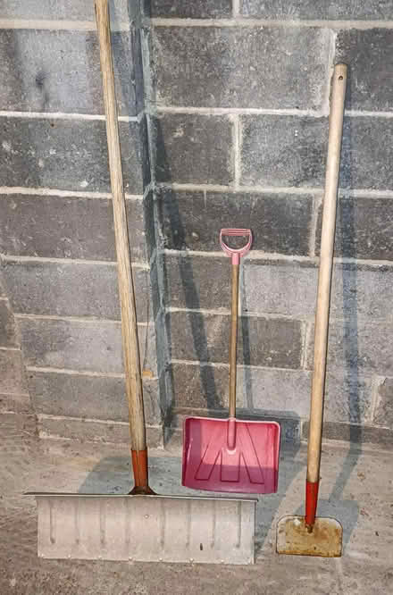 Photo of free Ground Ice Scraper & 2 Shovels (Ridgefield Park) #1