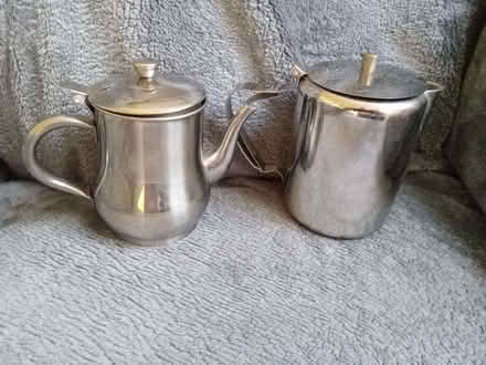 Photo of free 2 Small Stainless Steel. 1 Coffee Pot / Milk Pot? And 1 Teap (Gidlow WN6) #1