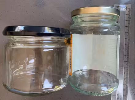 Photo of Empty clean jam jar sized jars (Norton Lees S8) #1