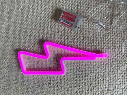 Photo of free Neon lightening bolt (Colinton) #1
