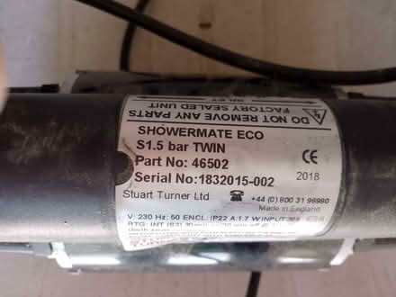 Photo of free Booster pump, twin channel (Bucknell SY7) #3
