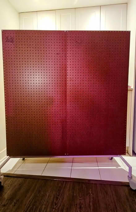 Photo of free Pegboard Display w/ Hooks & Stand (little italy) #2