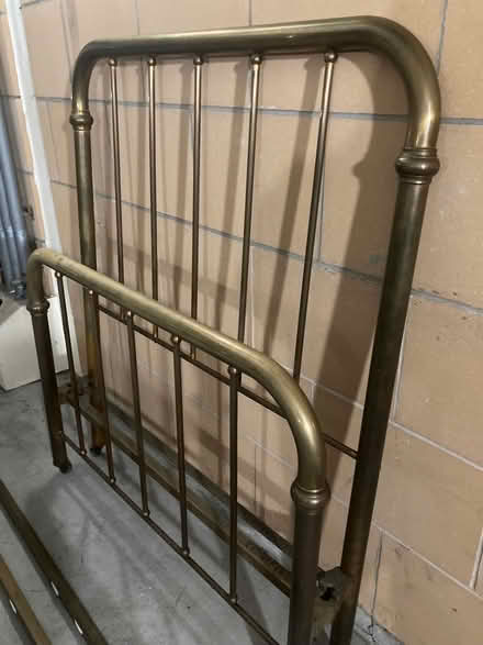 Photo of free antique brass bed frame (Morningside EH10) #3