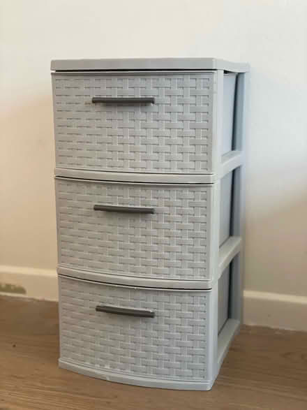 Photo of free Sterilite 3 Drawer Basket Weave (Nob Hill, San Francisco, CA) #1