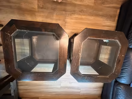 Photo of free Pair of Glass Top End Tables (Center Valley Pa) #4