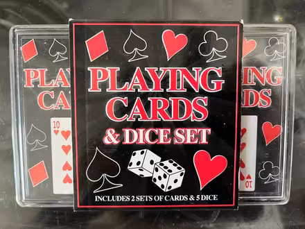 Photo of free Box of playing cards and dice (Bromley BR2) #1