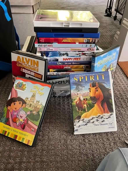 Photo of free Bag filled with kids movies (Near Groton Center) #1