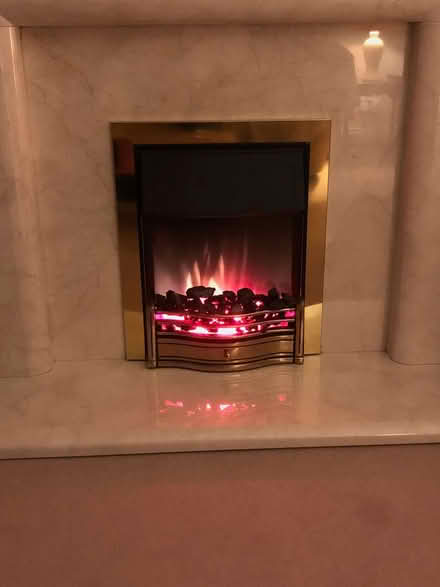 Photo of free Marble fire surround and fire (SR6 7LL) #2