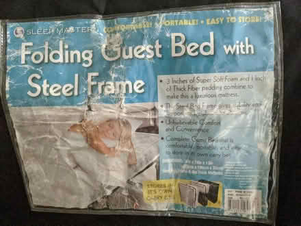 Photo of free Fold Out Metal Cot *No Mattress (East Village) #2