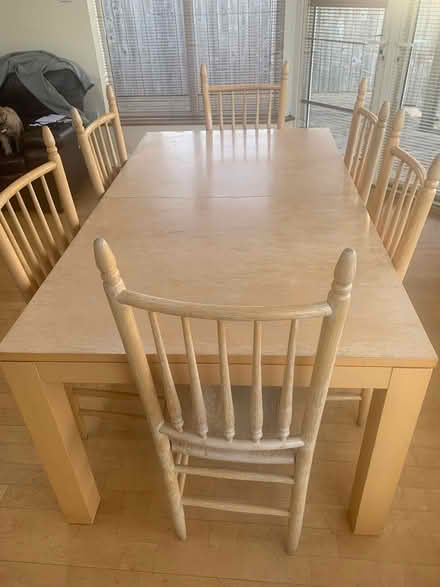 Photo of free Kitchen Table & 6 chairs (Dublin 6w) #1