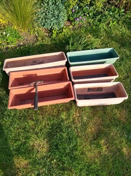 Photo of free 6 x Plastic Plant Troughs (Thorpe Bay, SS1) #3