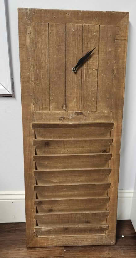 Photo of free Wood Shutter Clock (Ambler) #1