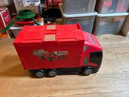 Photo of free Great red truck with racetrack (Bergenfield NJ) #1