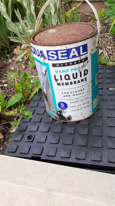 Photo of free Aquaseal liquid membrane for damp-proofing (Pamber Heath RG26) #1