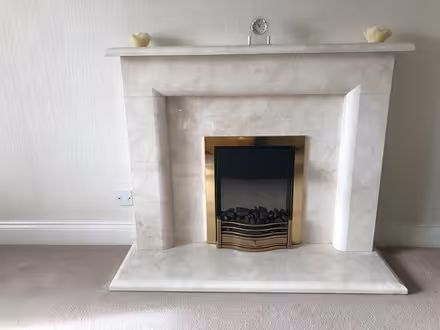 Photo of free Marble fire surround and fire (SR6 7LL) #1
