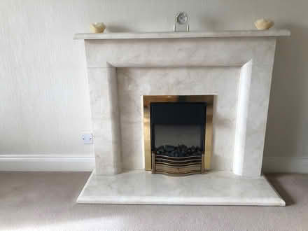 Photo of free Marble fire surround and fire (SR6 7LL) #1