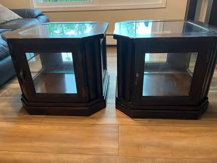 Photo of free Pair of Glass Top End Tables (Center Valley Pa) #2