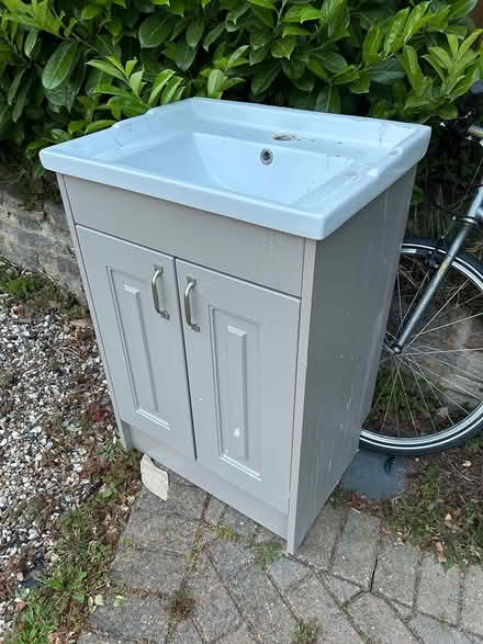 Photo of free Bathroom cabinet and sink (Fleet Hampshire) #2