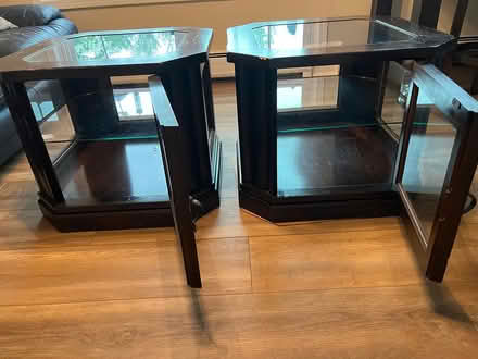 Photo of free Pair of Glass Top End Tables (Center Valley Pa) #3