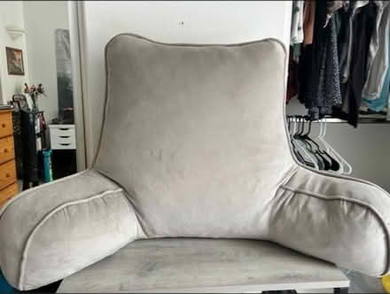 Photo of free Grey chair pillow (Reseda) #1