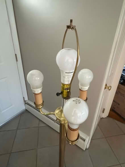 Photo of free Brass floor lamp (West Natick) #2