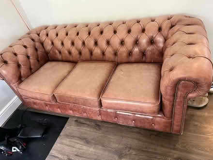 Photo of free Chesterfield 3 seater sofa (south stoke RG8) #1